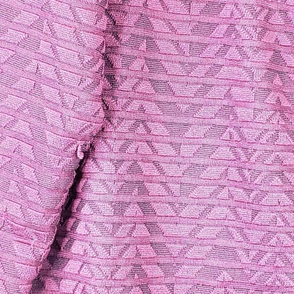 Easywear By Chicos Slinky Knit Cardigan Jacket Size 3 US XL Geometric LS Red - Picture 5 of 9